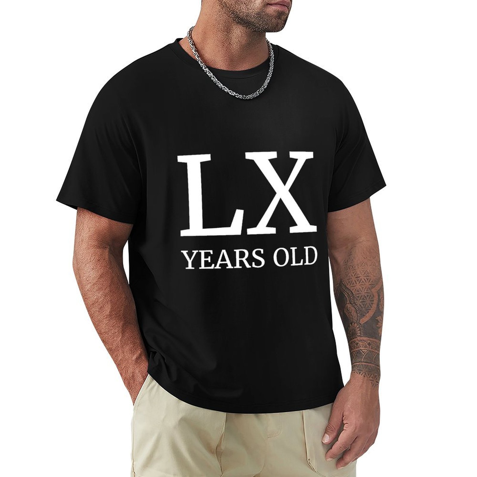 T-shirt à manches courtes déco - Men'S Fashion For 60 Year Old avis et prix