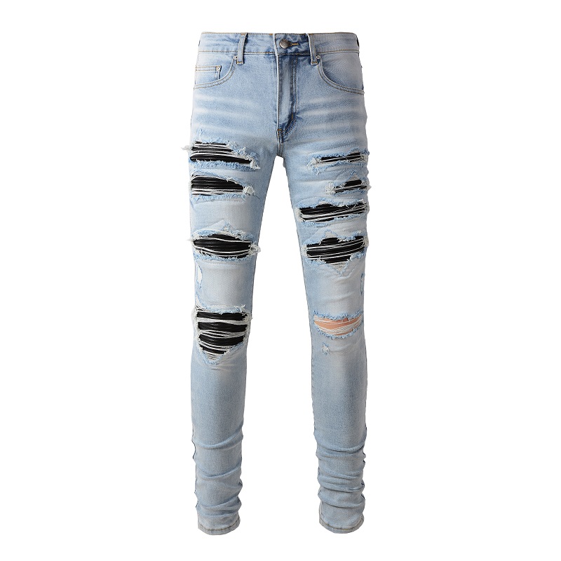 Jean de motard noir plissé pou - Skinny Jeans Ripped avis et prix